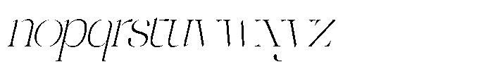 Midnight Obstacle Italic Font LOWERCASE