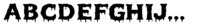 Midnight Ooze Font UPPERCASE
