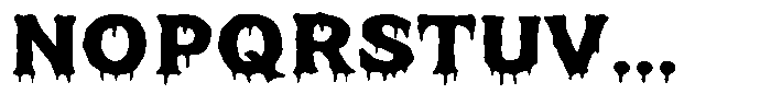 Midnight Ooze Font UPPERCASE