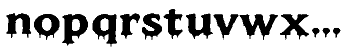 Midnight Ooze Font LOWERCASE
