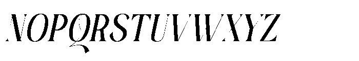 Midnight Quincy Italic Font UPPERCASE