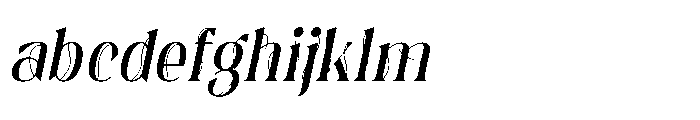 Midnight Quincy Outline Italic FONT
