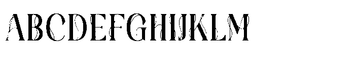 Midnight Quincy Outline Regular Font UPPERCASE