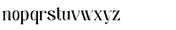 Midnight Quincy Outline Regular Font LOWERCASE