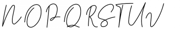Midnight Signature Regular Font UPPERCASE