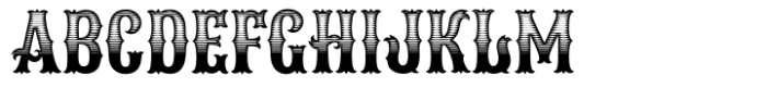 Midnight Wowboy Bold Engraved Font UPPERCASE