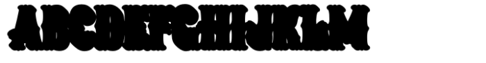 Midnight Wowboy Bold Extruded Font UPPERCASE