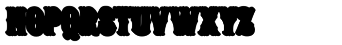 Midnight Wowboy Bold Extruded Font LOWERCASE