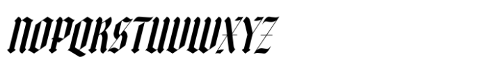 Midnights Kings Italic Font UPPERCASE