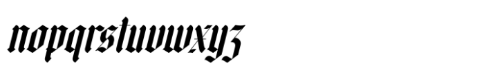 Midnights Kings Italic Font LOWERCASE