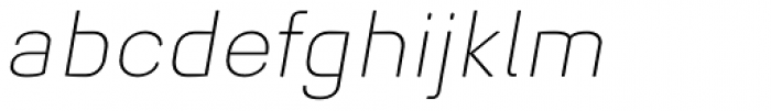 Midpoint Pro Ultra Light Oblique Font LOWERCASE
