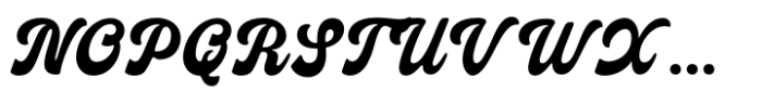 Midruns Script Font UPPERCASE