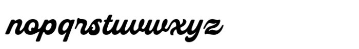 Midruns Script Font LOWERCASE