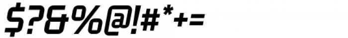 Midsole SC Condensed Medium Oblique Font OTHER CHARS