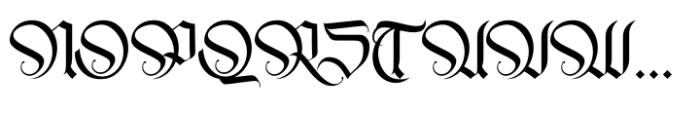 Midtown Black Regular Font UPPERCASE