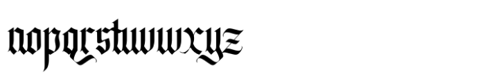 Midtown Black Regular Font LOWERCASE