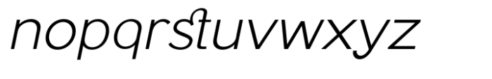 Miela Italic Font LOWERCASE