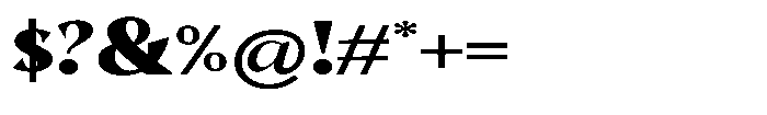 Mighast Black Expanded Font OTHER CHARS