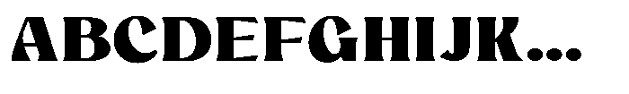 Mighast Black Expanded Font UPPERCASE