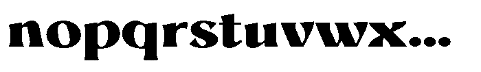 Mighast Black Expanded Font LOWERCASE