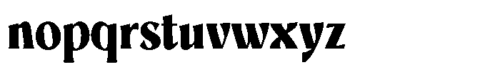 Mighast Black Semi Condensed Font LOWERCASE