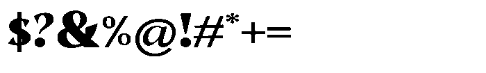 Mighast Black Semi Expanded Font OTHER CHARS