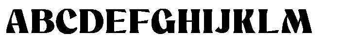 Mighast Black Semi Expanded Font UPPERCASE