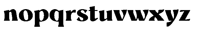 Mighast Black Semi Expanded Font LOWERCASE