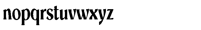 Mighast Bold Condensed Font LOWERCASE