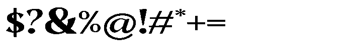 Mighast Bold Expanded Font OTHER CHARS
