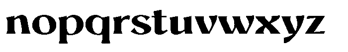 Mighast Bold Expanded Font LOWERCASE