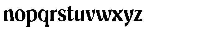 Mighast Bold Semi Condensed Font LOWERCASE