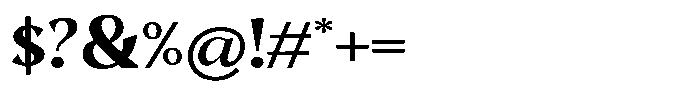 Mighast Bold Semi Expanded Font OTHER CHARS