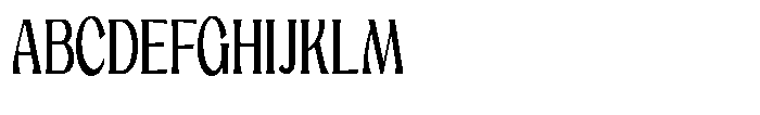 Mighast Condensed Font UPPERCASE