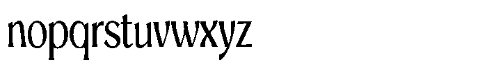 Mighast Condensed Font LOWERCASE