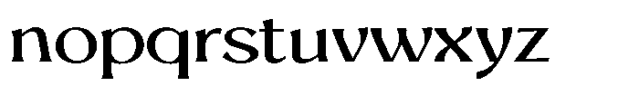 Mighast Expanded Font LOWERCASE