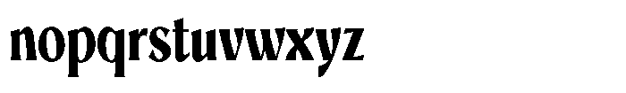 Mighast Extra Bold Condensed Font LOWERCASE