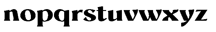 Mighast Extra Bold Expanded Font LOWERCASE