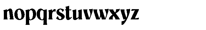 Mighast Extra Bold Semi Condensed Font LOWERCASE