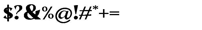 Mighast Extra Bold Semi Expanded Font OTHER CHARS