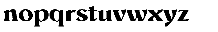 Mighast Extra Bold Semi Expanded Font LOWERCASE