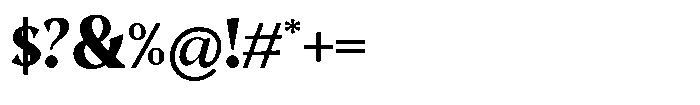 Mighast Extra Bold Font OTHER CHARS