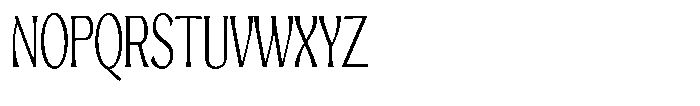 Mighast Extra Light Condensed Font UPPERCASE