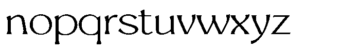 Mighast Extra Light Expanded Font LOWERCASE
