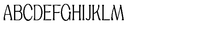 Mighast Extra Light Semi Condensed Font UPPERCASE