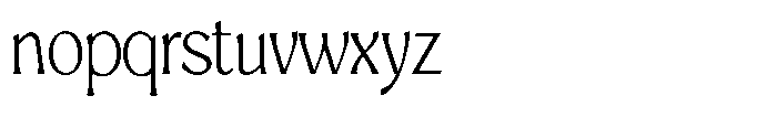 Mighast Extra Light Semi Condensed Font LOWERCASE