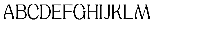 Mighast Extra Light Semi Expanded Font UPPERCASE