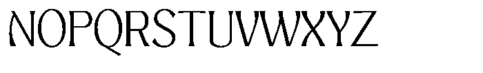 Mighast Extra Light Semi Expanded Font UPPERCASE
