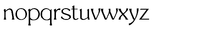 Mighast Extra Light Semi Expanded Font LOWERCASE