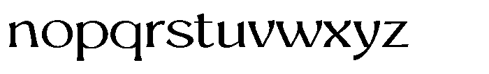 Mighast Light Expanded Font LOWERCASE